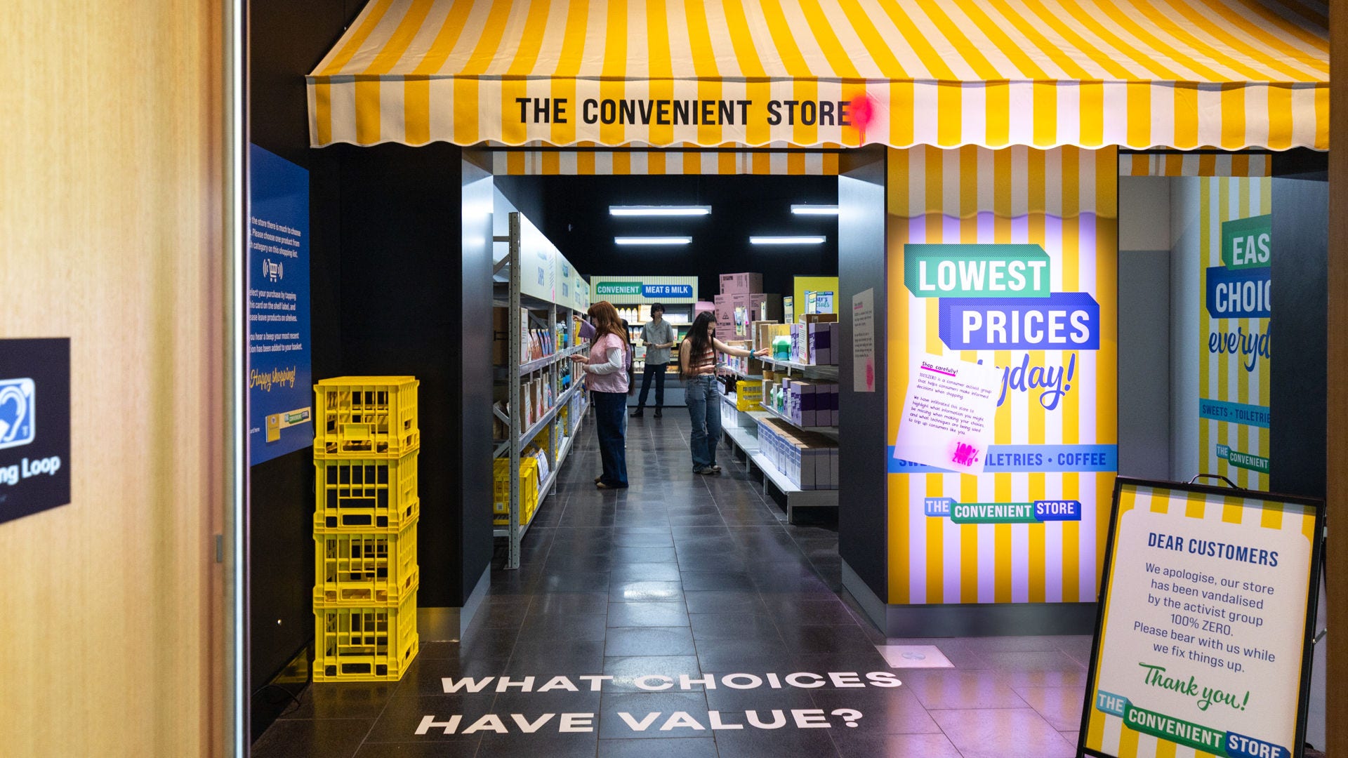 The Convenient Store, where visitors explore the hidden costs and opportunities of their choices