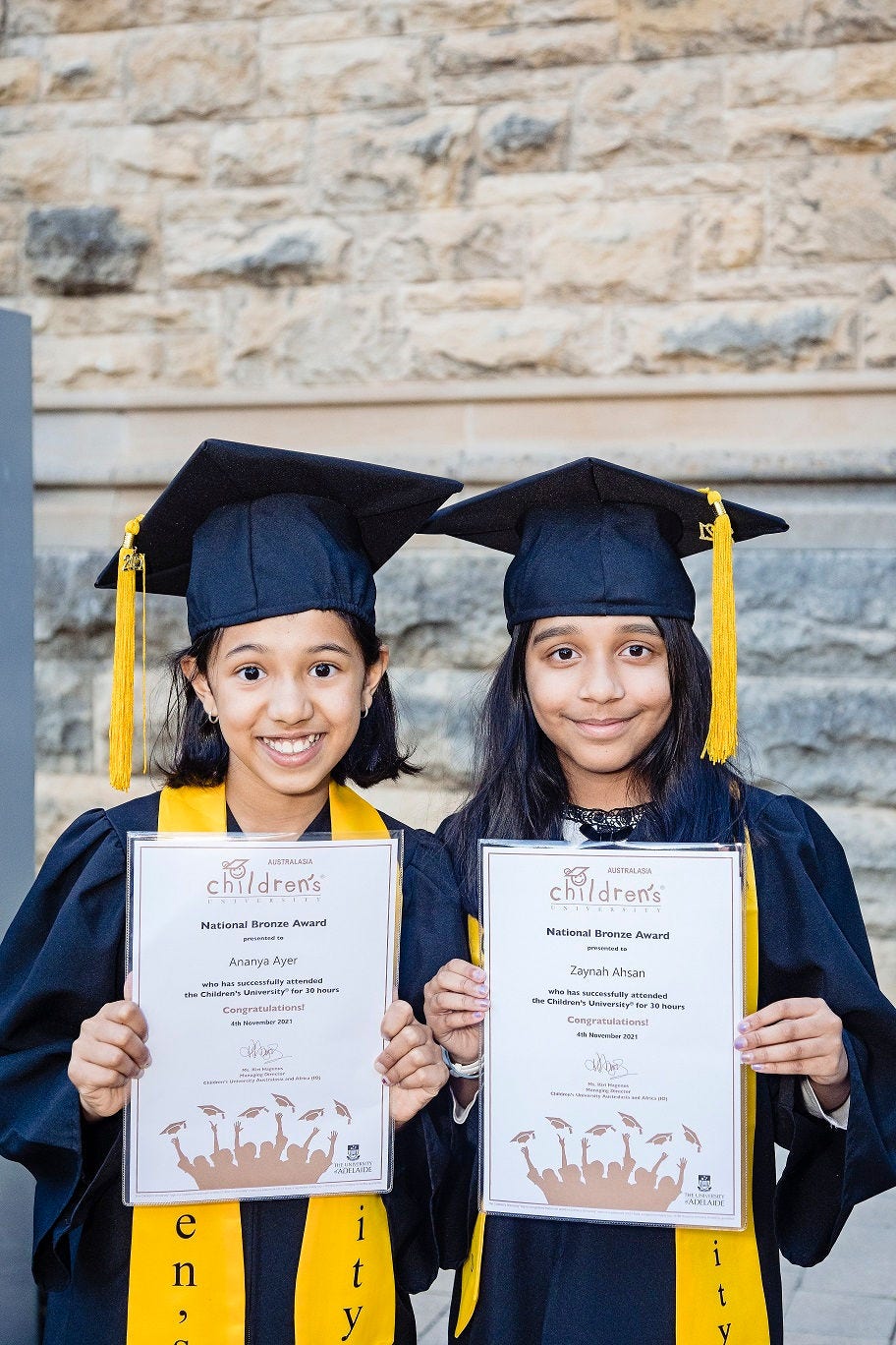 Children's' University graduates