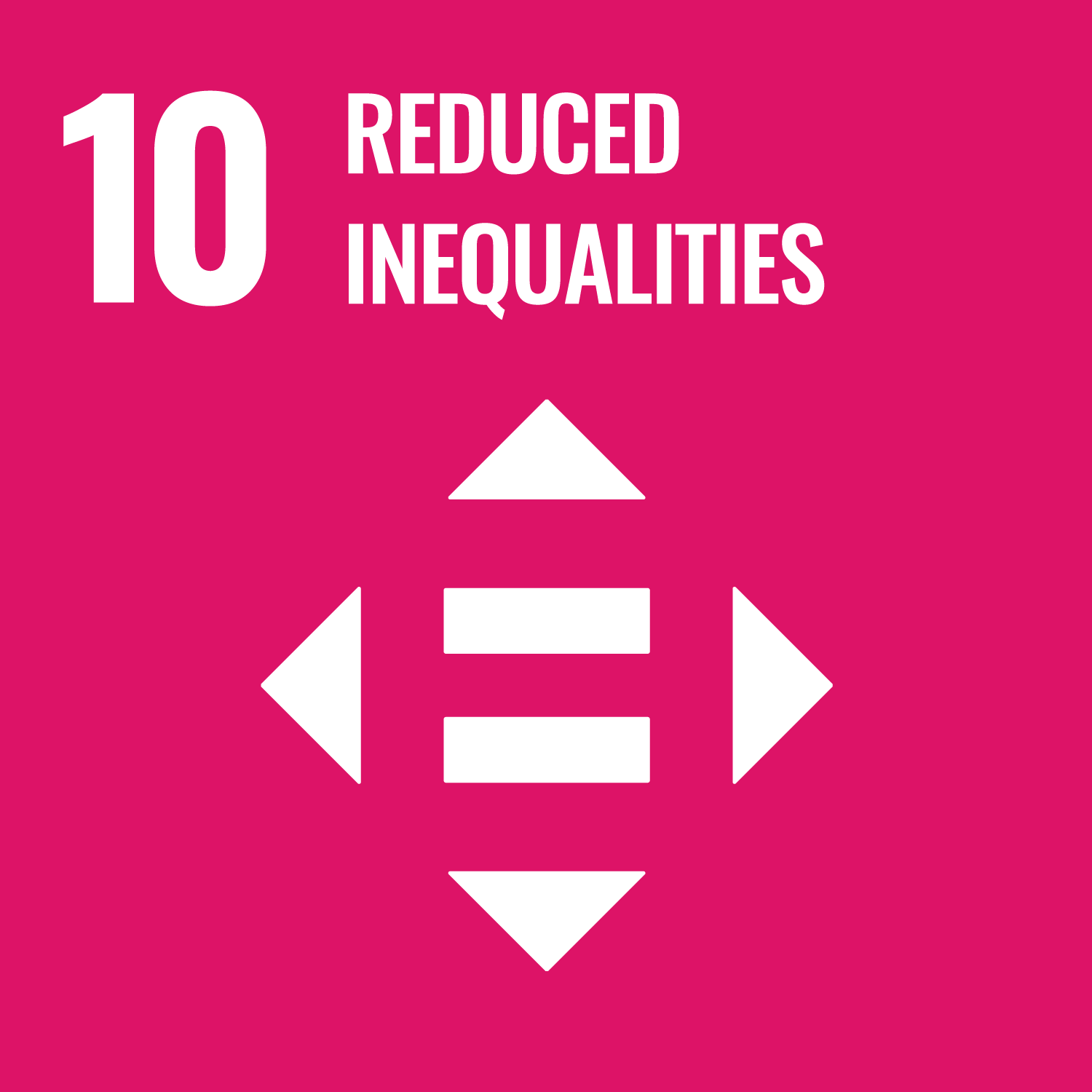 UN Sustainability Development Goal 10 - Reduced inequalities