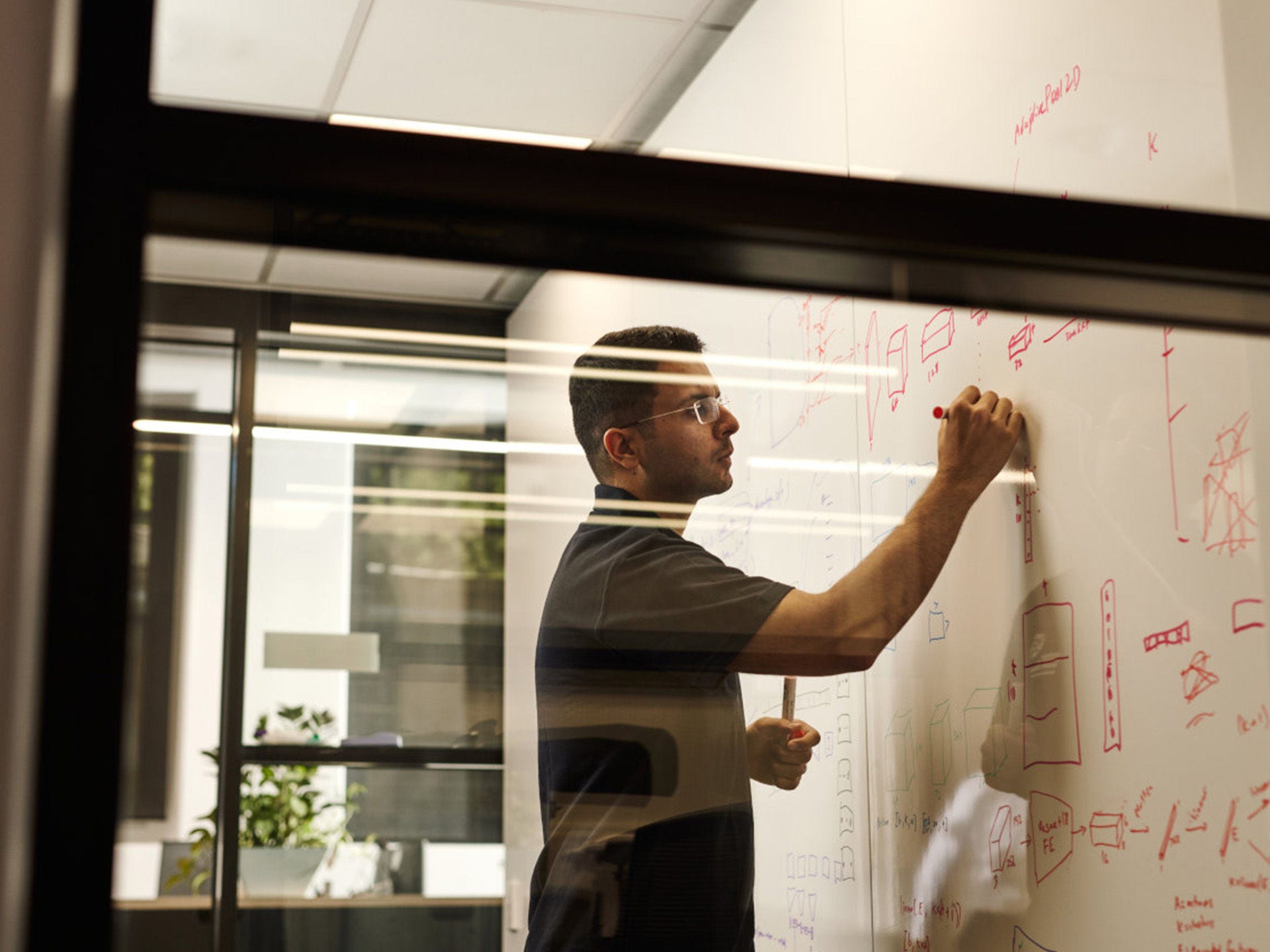 Staff member in an AIML lab