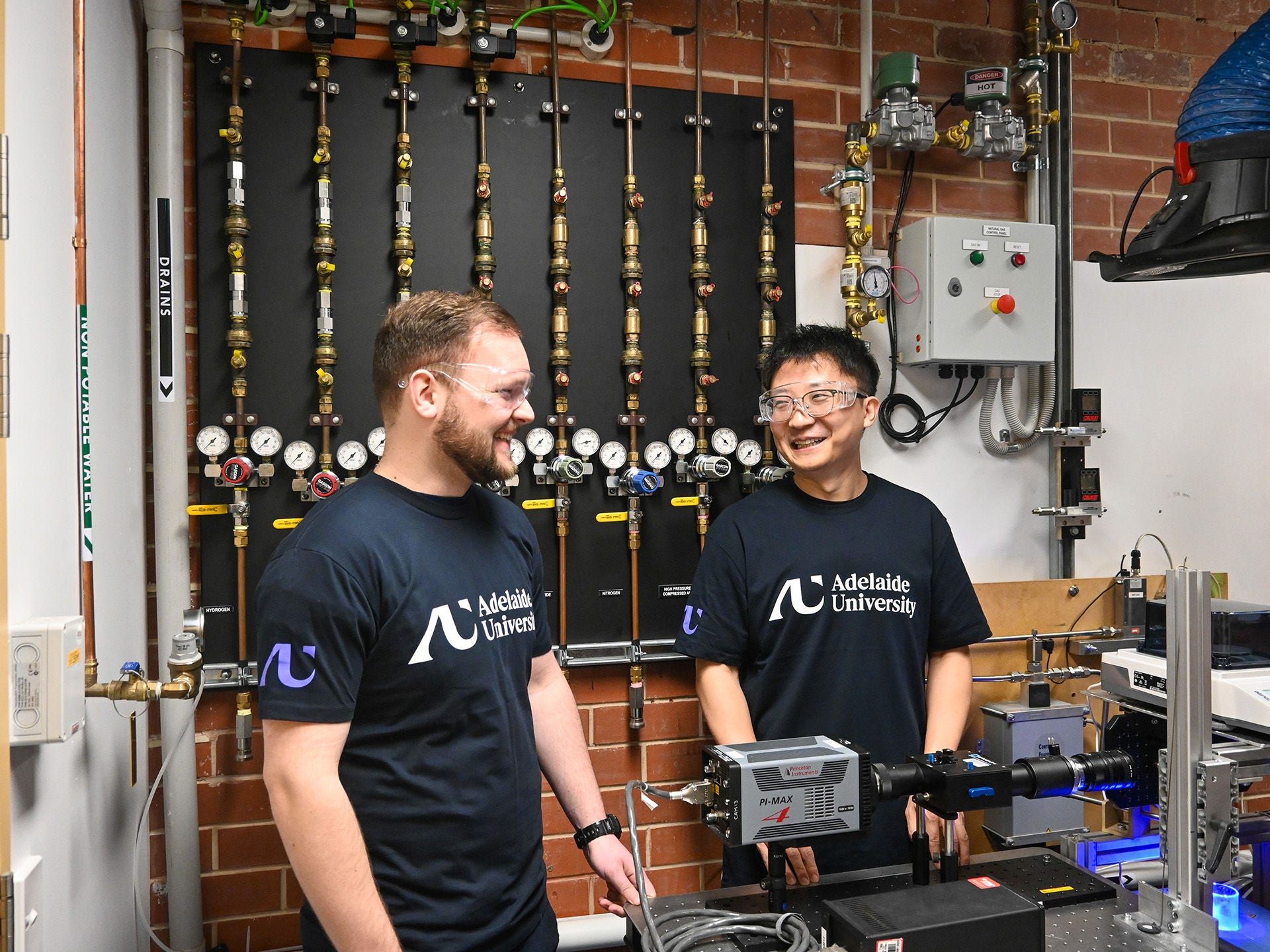 ISER researchers in a lab