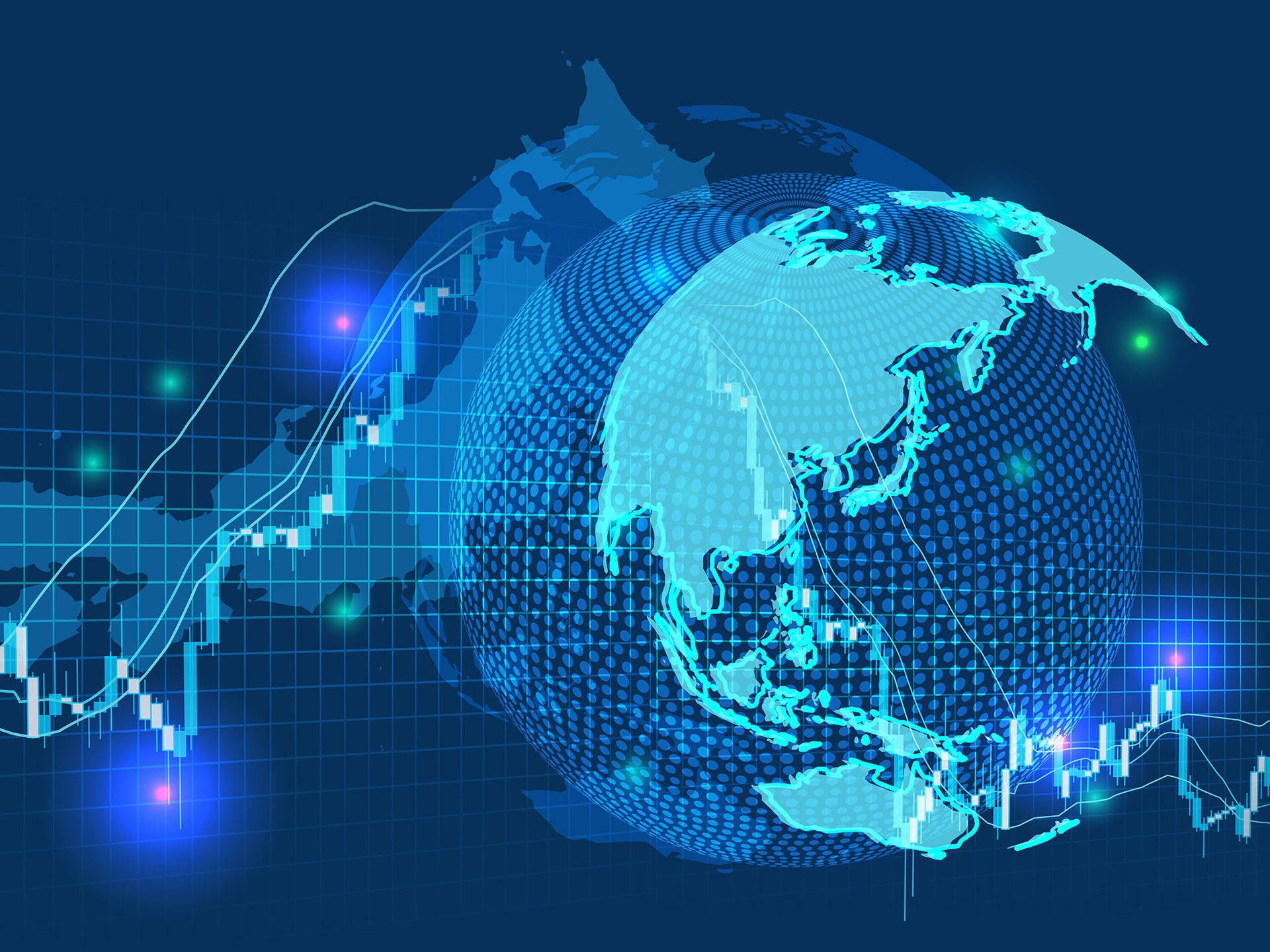 Global trade graphic