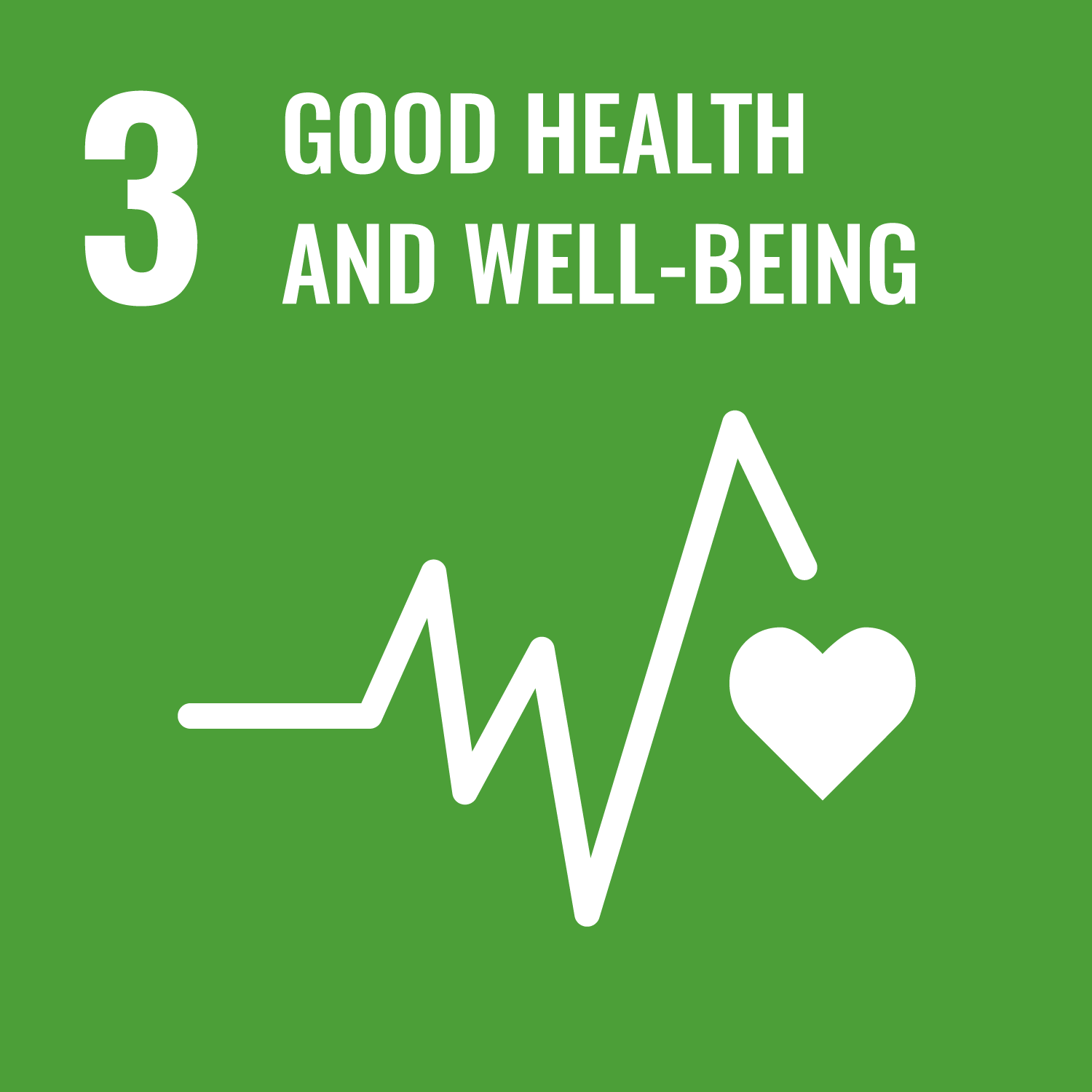 UN Sustainability Development Goal 3 - Good health and well-being