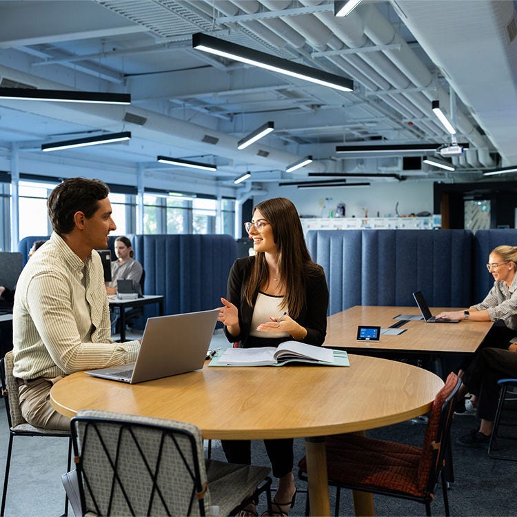 Students at a desk