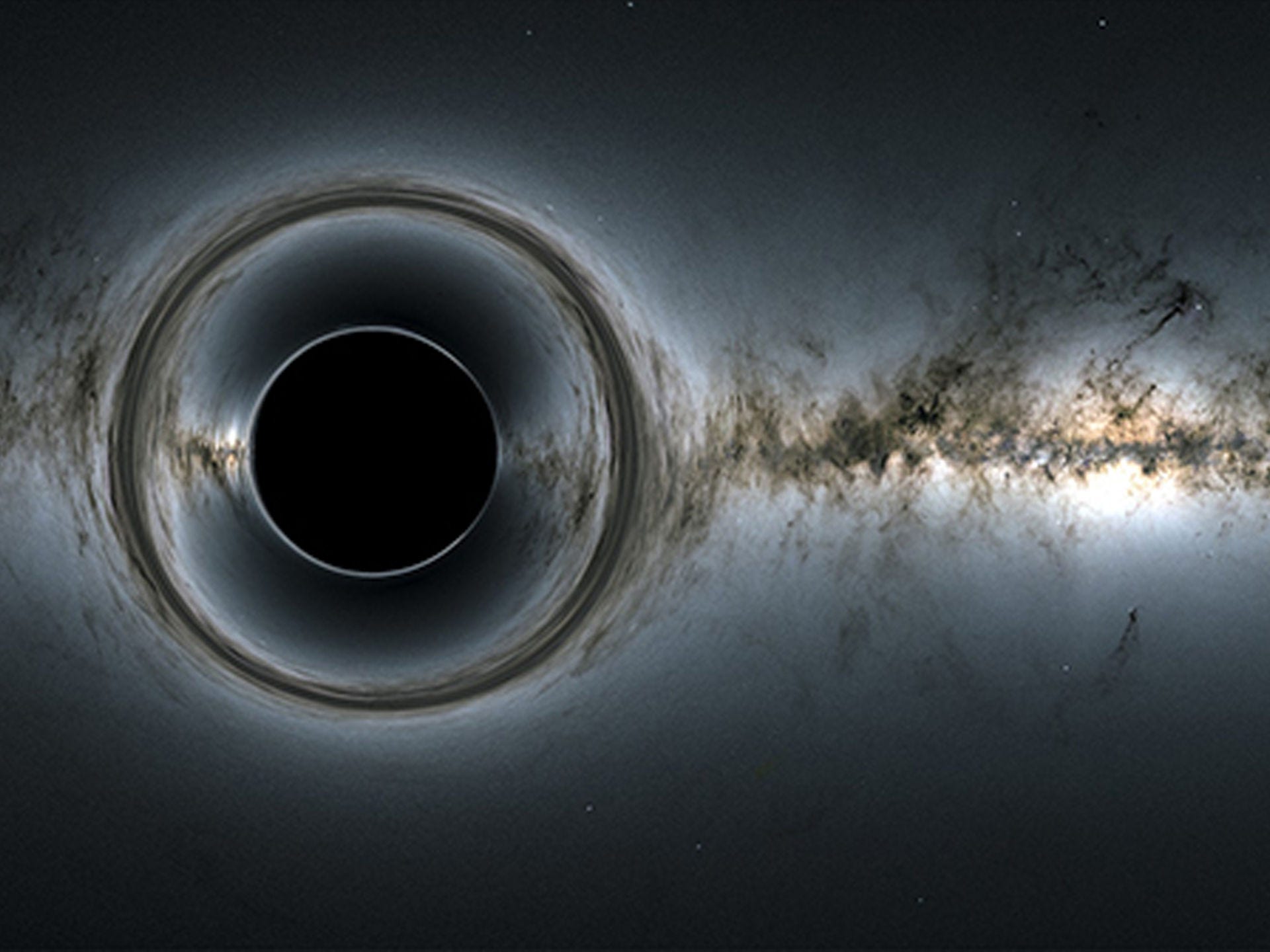 A black hole in space