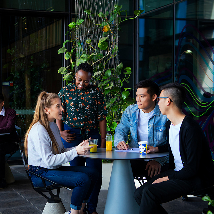 Students on campus