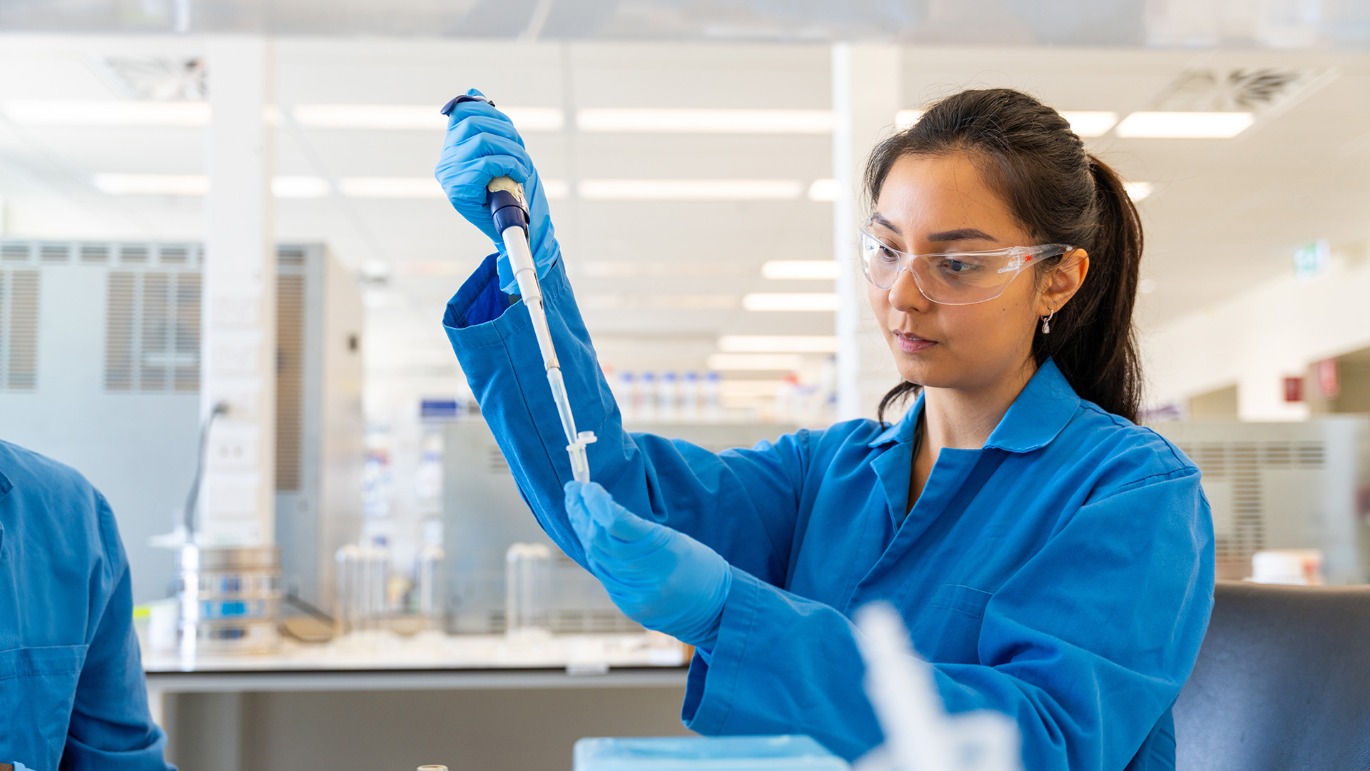 CPI researcher in a lab