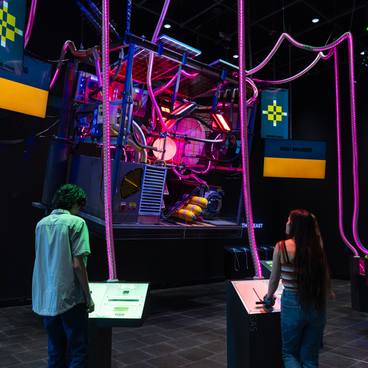 Visitors feed the Beast by balancing different energy sources with the demand of growth