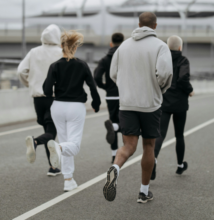 People running