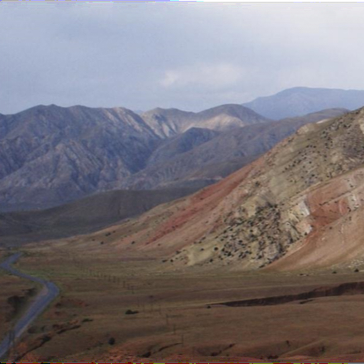 Tilted sedimentary strata in the Tian Shan, driven by the ongoing indentation of India into Asia