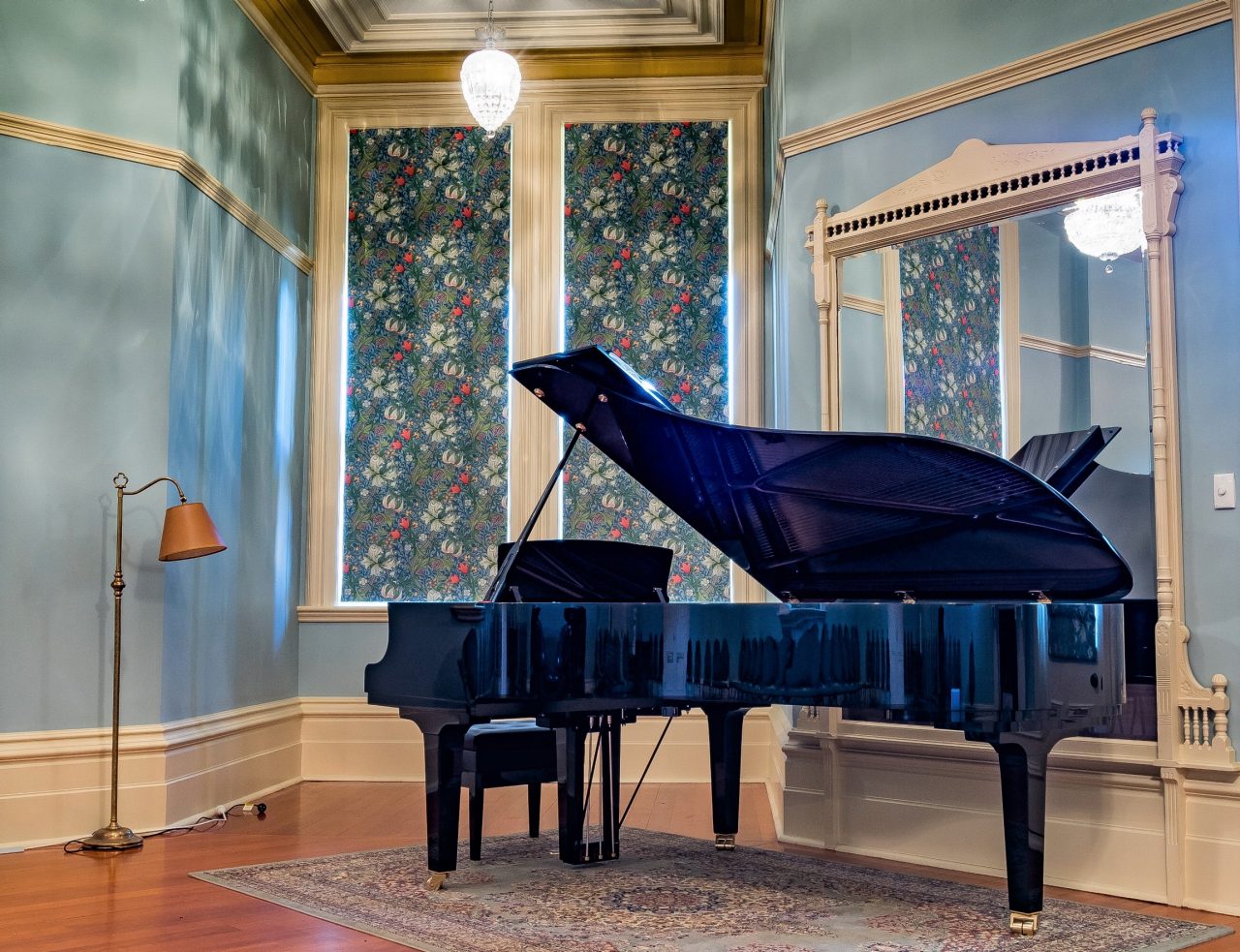 Urrbra House ballroom piano